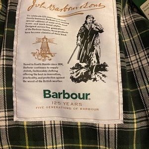Barbour wax cotton 125th anniversary edition.